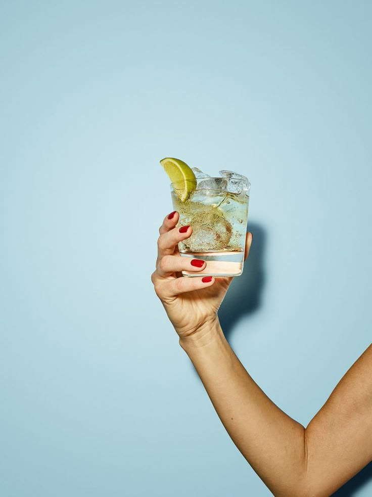 Mount Rigi and Lemon Soda cocktail served over ice with a fresh lemon slice