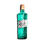 Mount Rigi Swiss aperitif bottle with turquoise glass, crafted with Kirsch, elderflower and lemon balm.